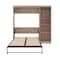 Bestar Pur Full Murphy Bed with Storage Unit (84W) in rustic brown 26898-000009 - alternate 7
